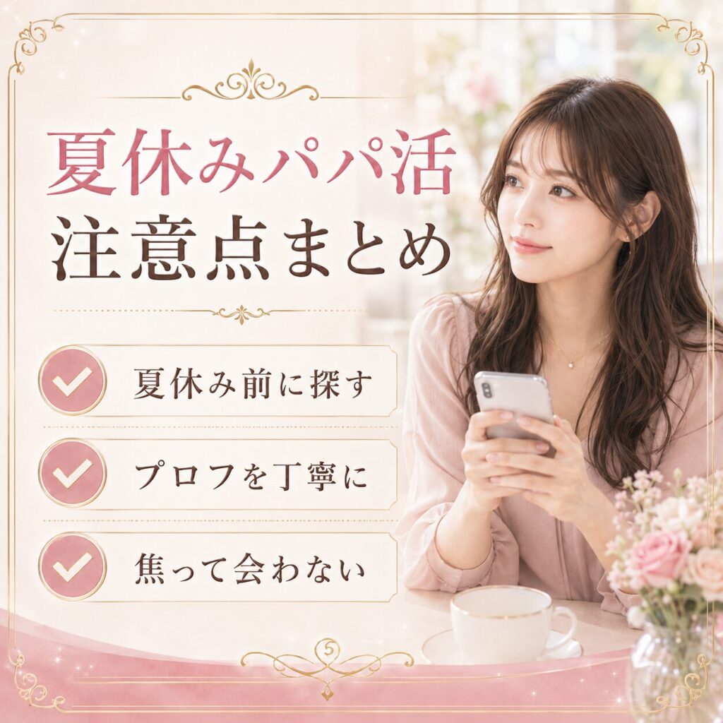 夏休み パパ活 稼げる 大学生