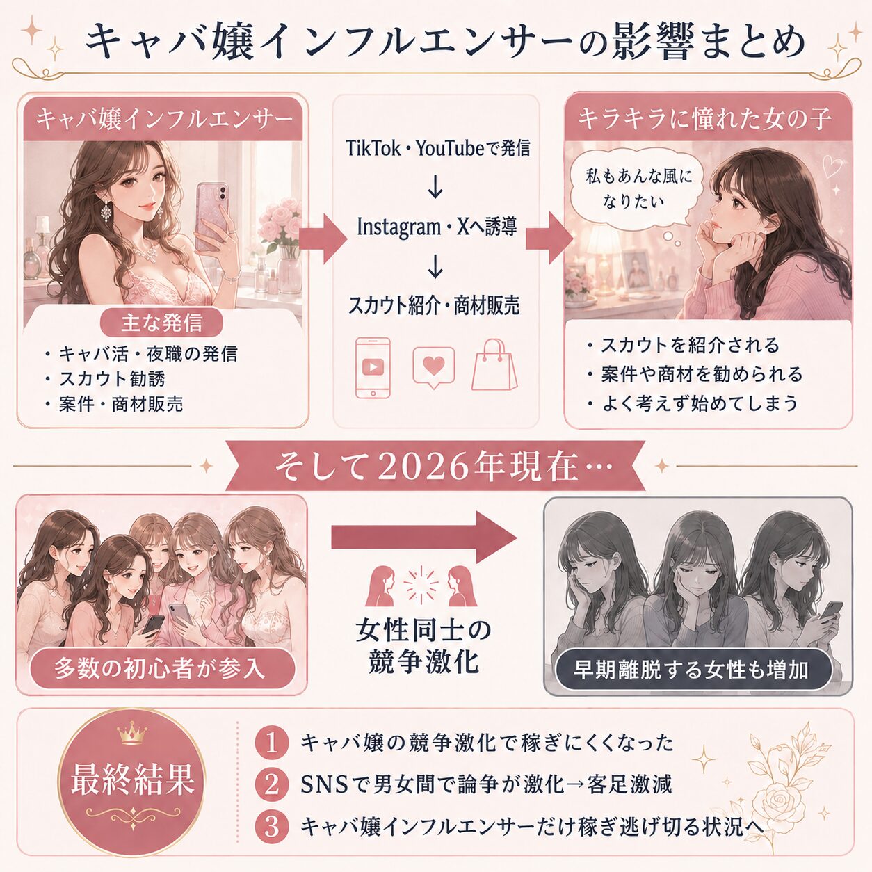 キャバ嬢 インフルエンサー 