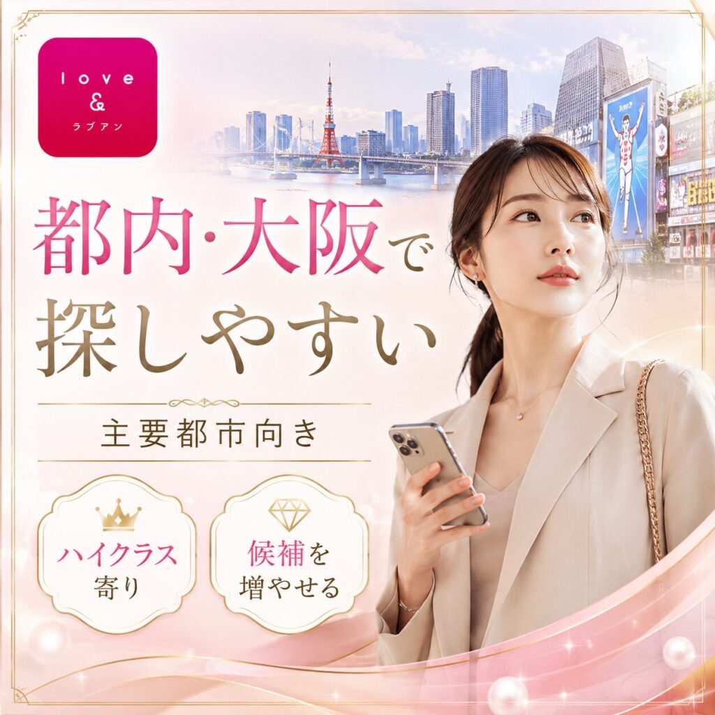 パパ活アプリ ラブアン 東京 大阪