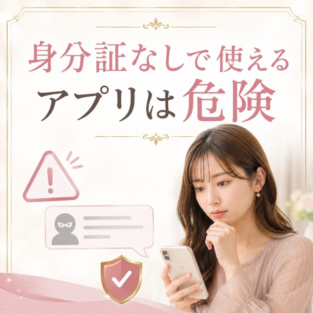 身分証なし パパ活アプリ 危険
