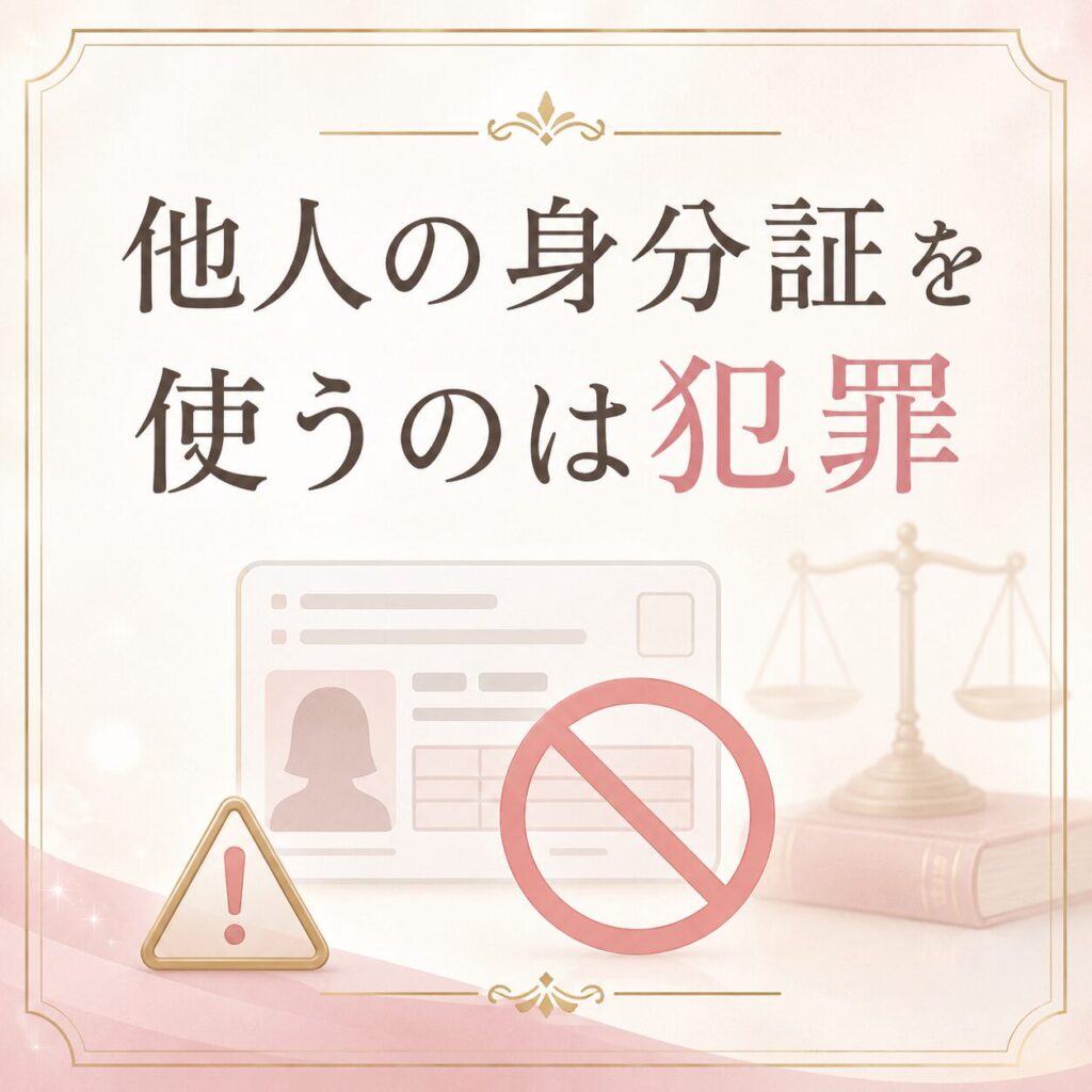 身分証 借りる パパ活アプリ バレる