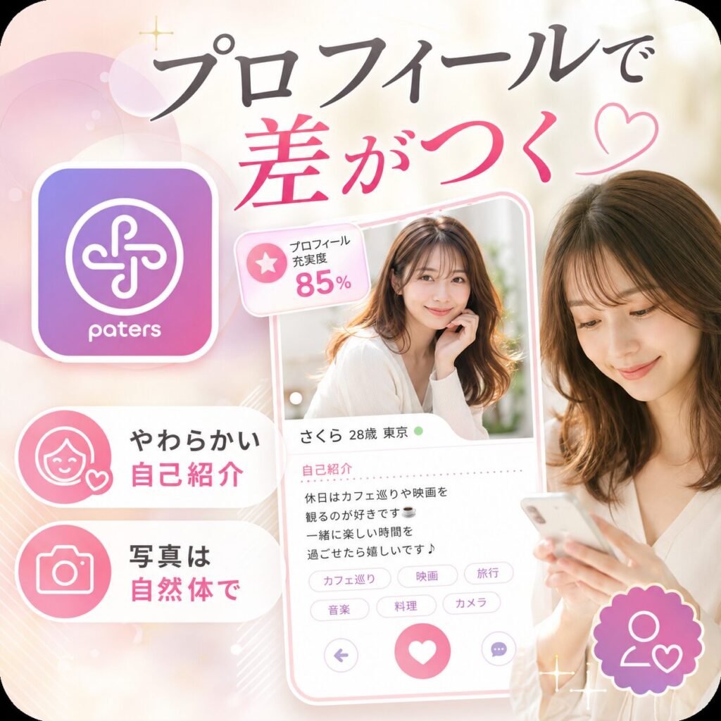 パパ活アプリ ペイターズ プロフィール