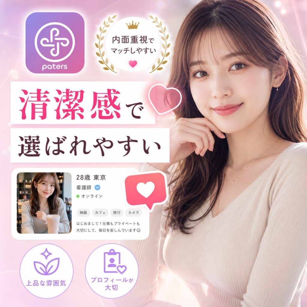 ペイターズ プロフィール写真 自撮り