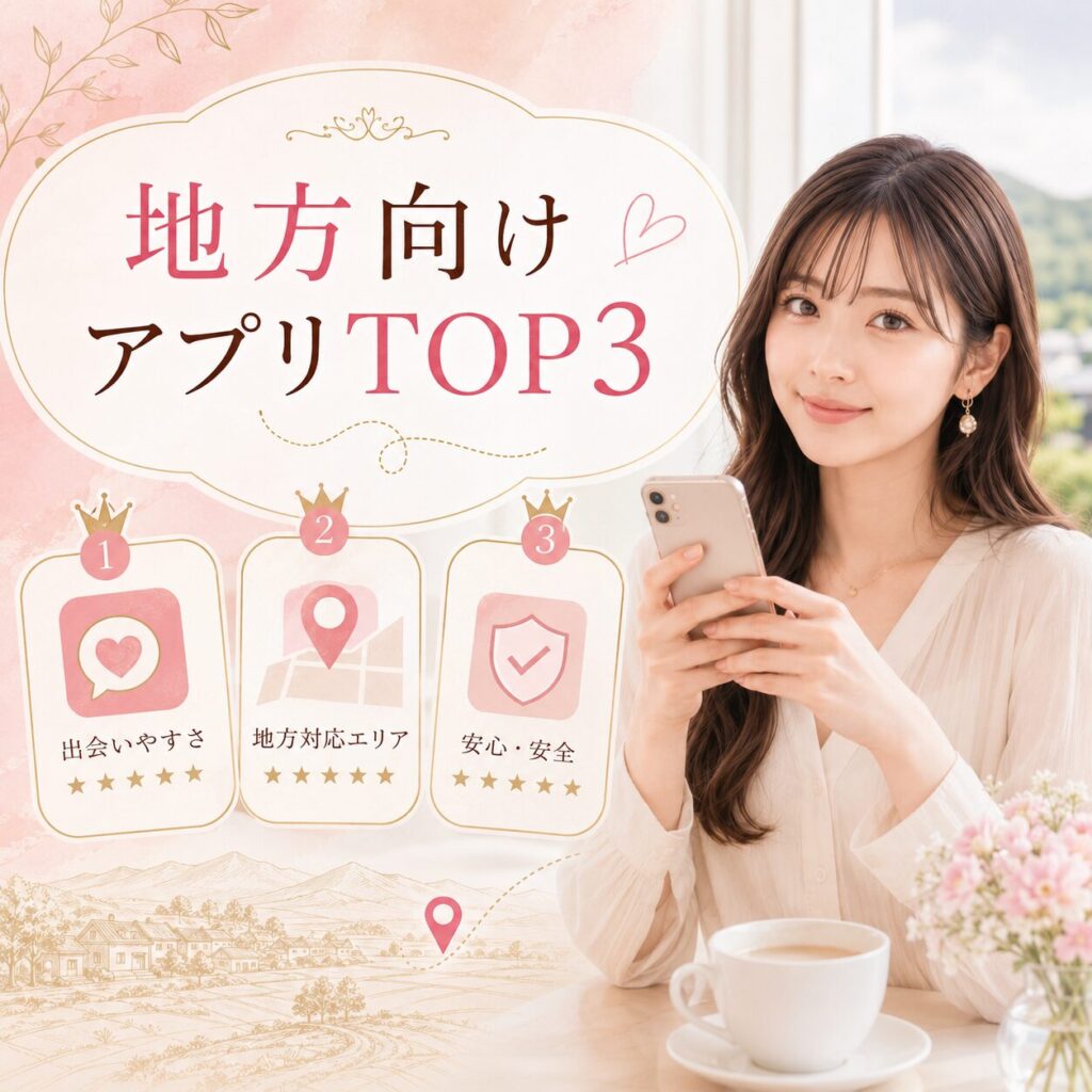 パパ活アプリ 地方 田舎 ランキング おすすめ
