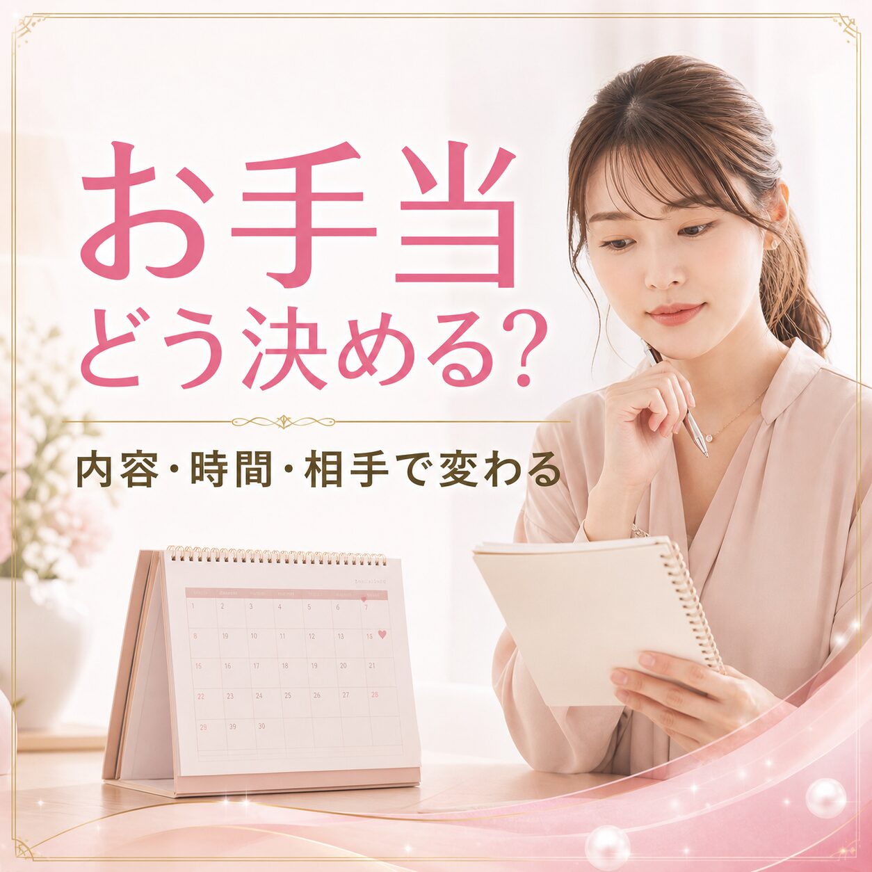パパ活 お手当 条件 決め方 相場 初心者