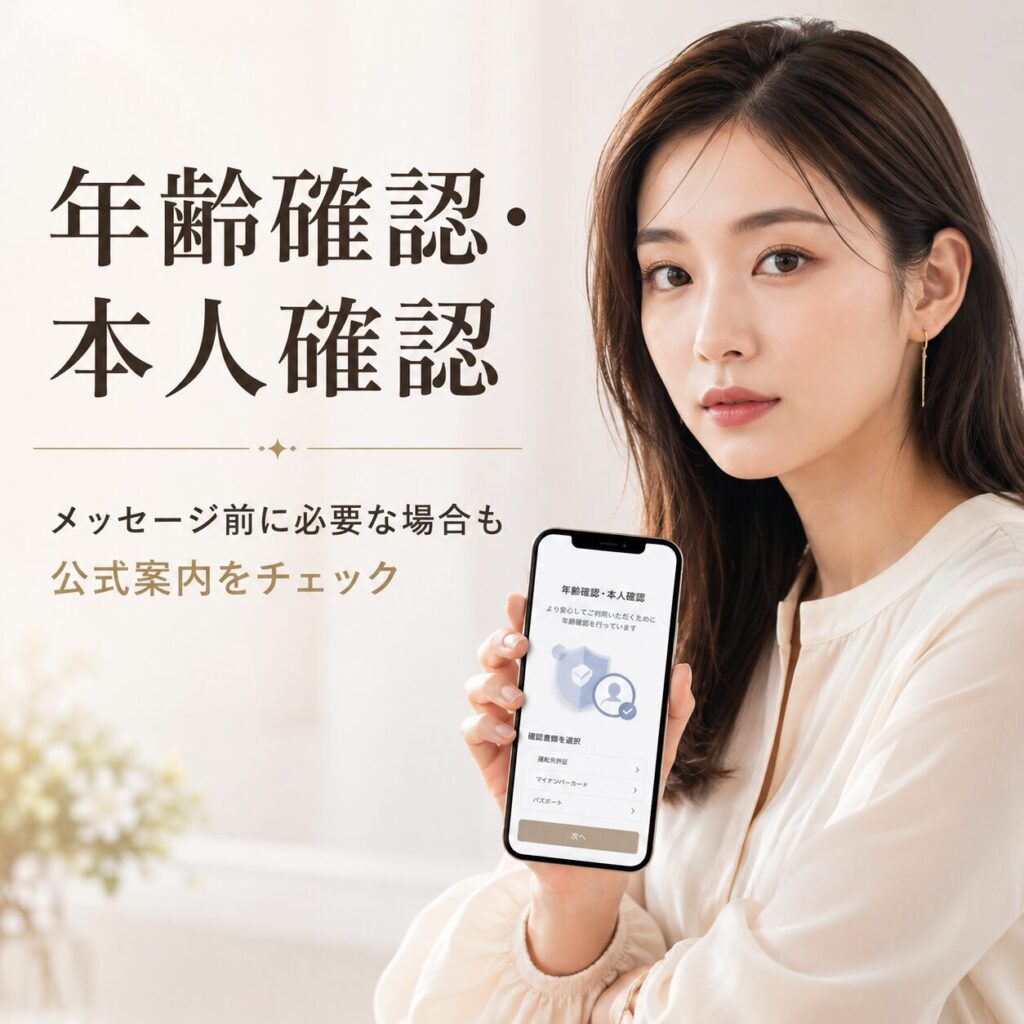 年齢確認 パパ活アプリ
