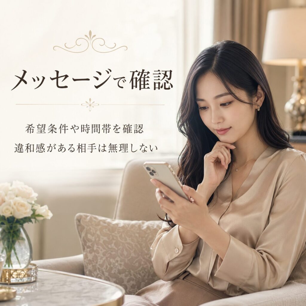 パパ活アプリ メッセージ