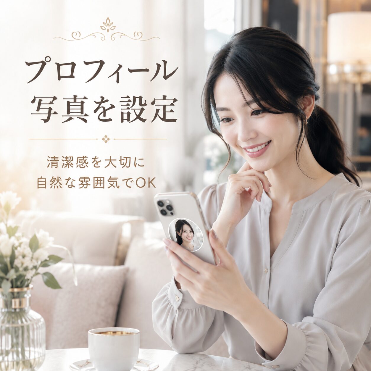 パパ活アプリ 初心者 プロフィール写真 設定