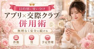 パパ活アプリ 交際クラブ 併用 使い分け
