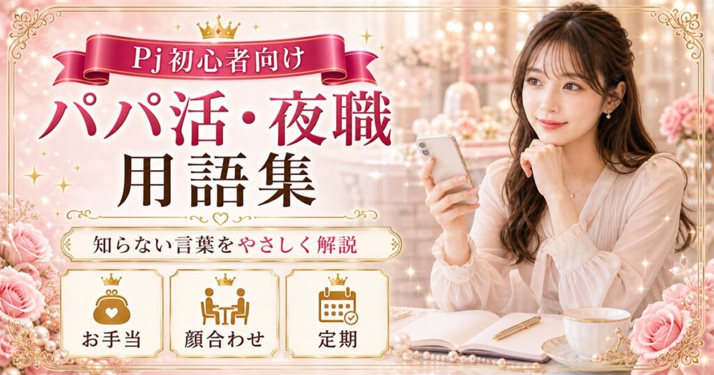 パパ活 夜職 用語集 Pj初心者