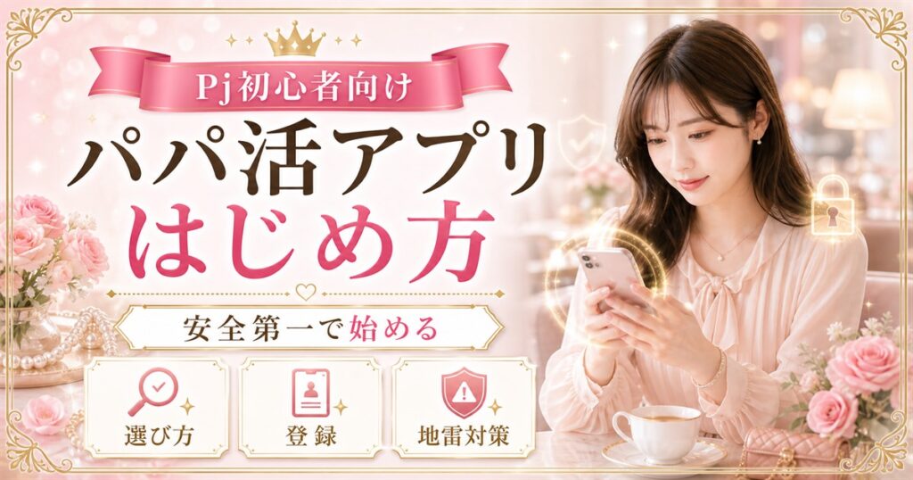 パパ活アプリ 初心者 安全な始め方