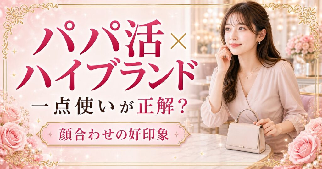 パパ活でハイブランドを一点使いする女性