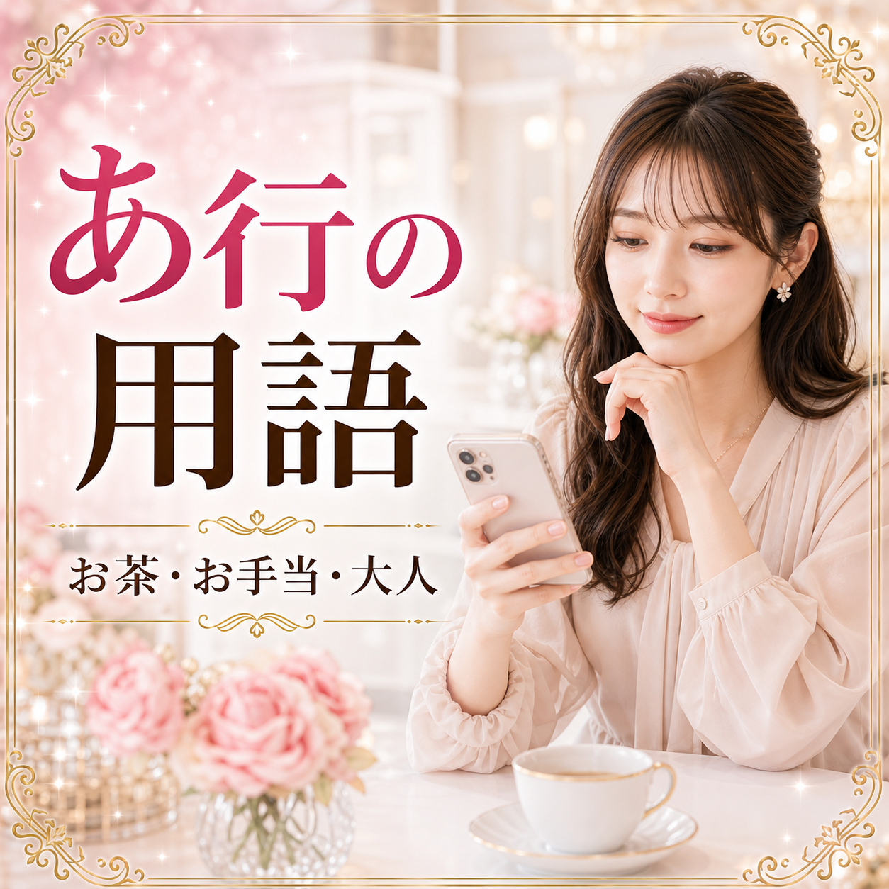 パパ活 夜職 あ行 用語 お茶 お手当 大人