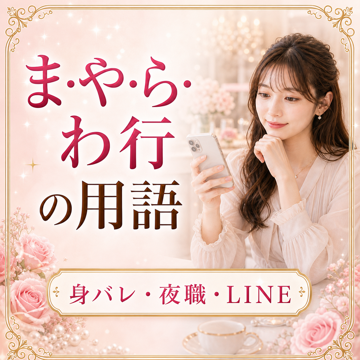 パパ活 夜職 ま行 や行 ら行 わ行 用語 身バレ LINE